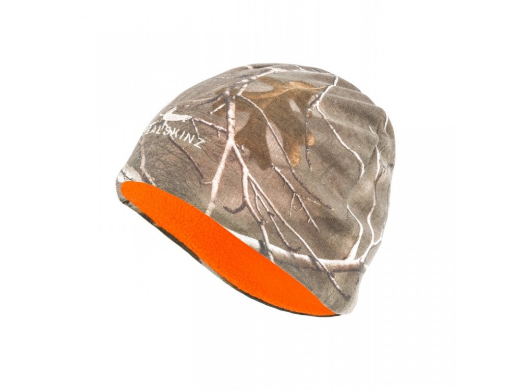 Sealskinz Vandtæt Vendbar Hue - Cold Weather - Realtree/Orange