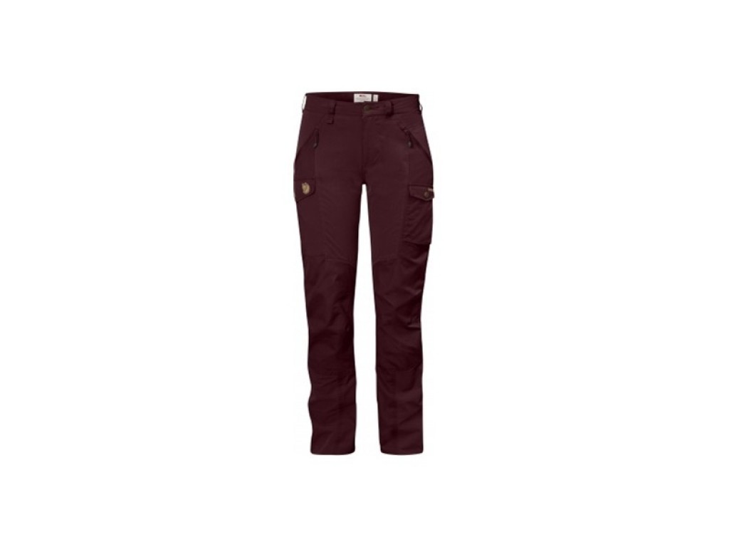 Fjällräven Nikka Trousers Curved W Dark Garnet