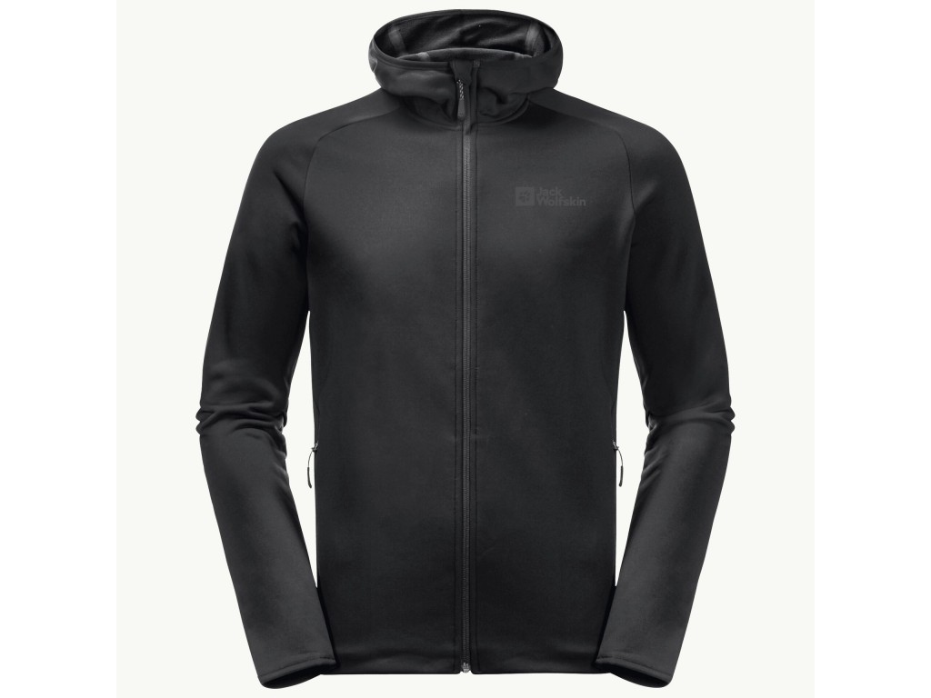 Jack Wolfskin Baiselberg Hooded Fleece - Black