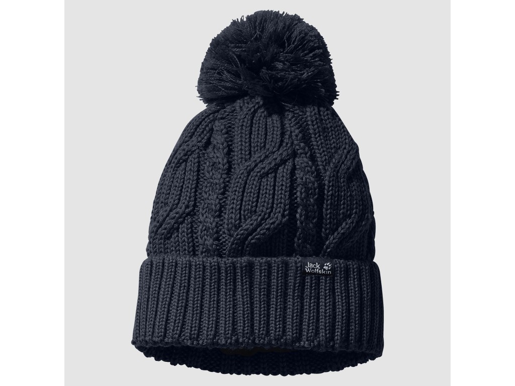 Jack Wolfskin Stormlock Pompom Beanie Night Blue