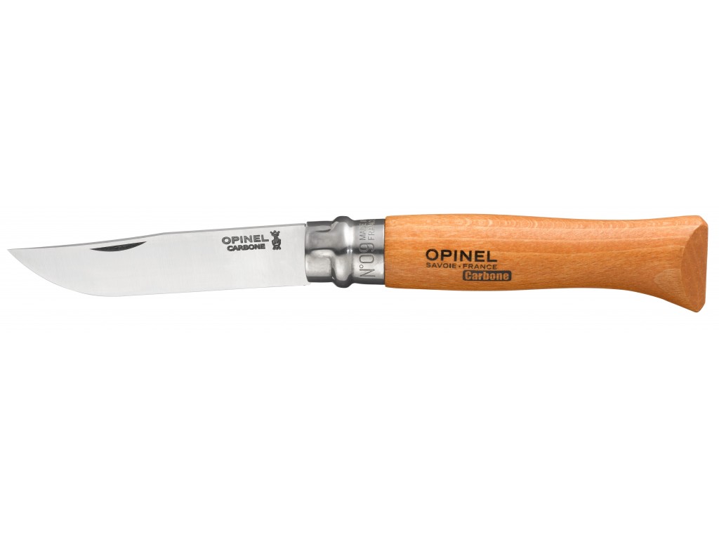 Opinel N°9 carbon steel 9,0 cm. bøg
