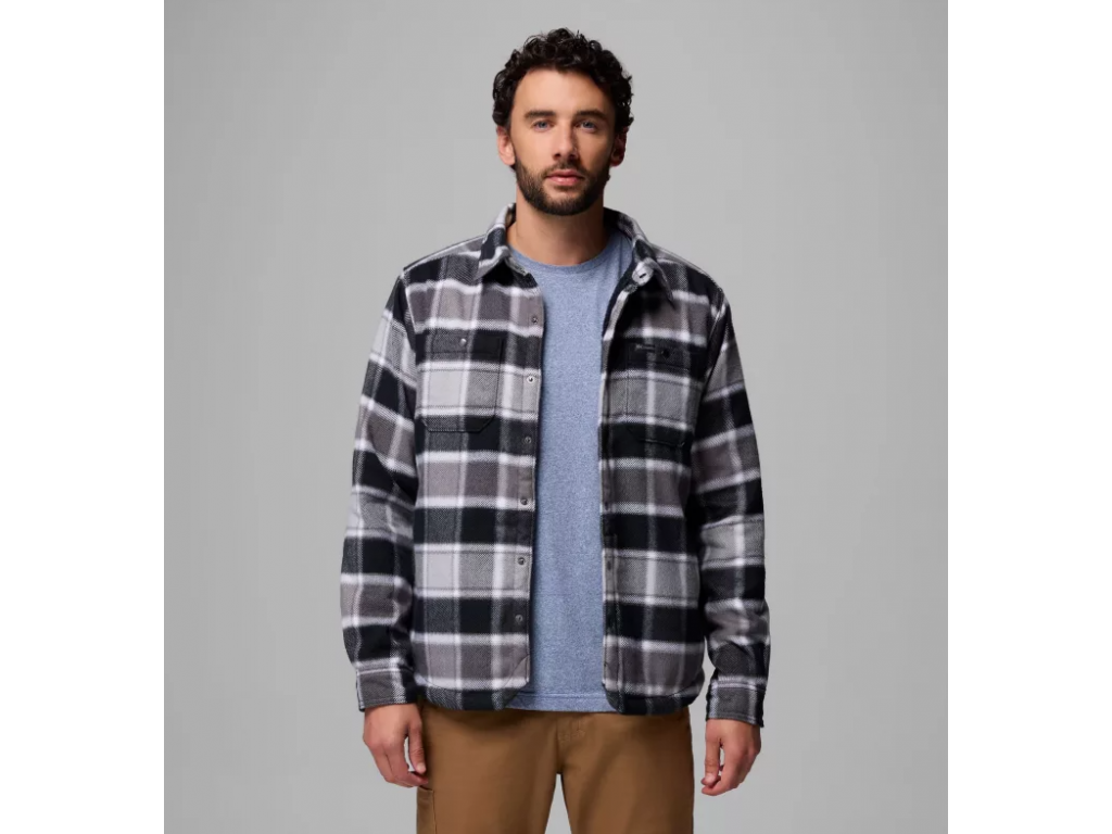Columbia Winward II Shirt Jacket - Black Trapper Windowpane