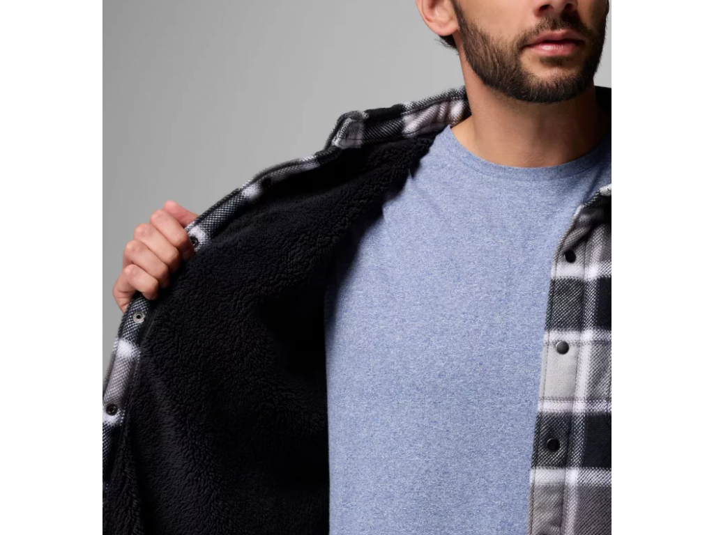 ColumbiaWinwardIIShirtJacketBlackTrapperWindowpane-01
