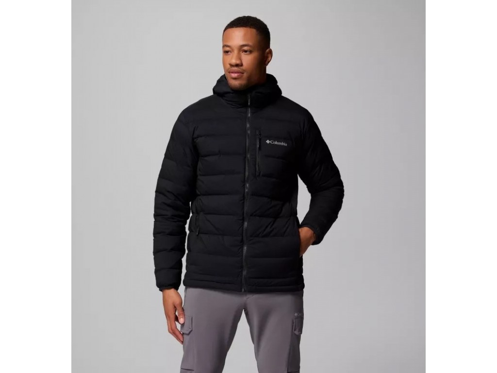 Columbia Drift Peak Strech Down Hooded JKT - Black