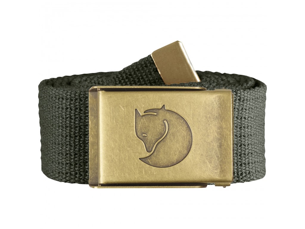 Fjällräven Canvas Brass Belt 4 Cm - Mountain Grey