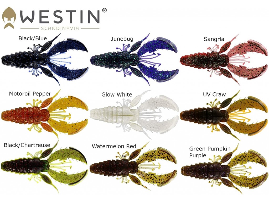 Westin CreCraw Creaturebait - 6,5cm 4g 6 stk