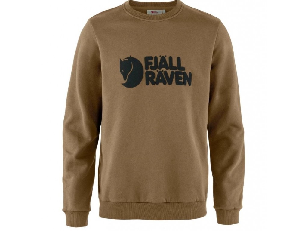 Fjällräven Logo Sweater M - Wood Brown
