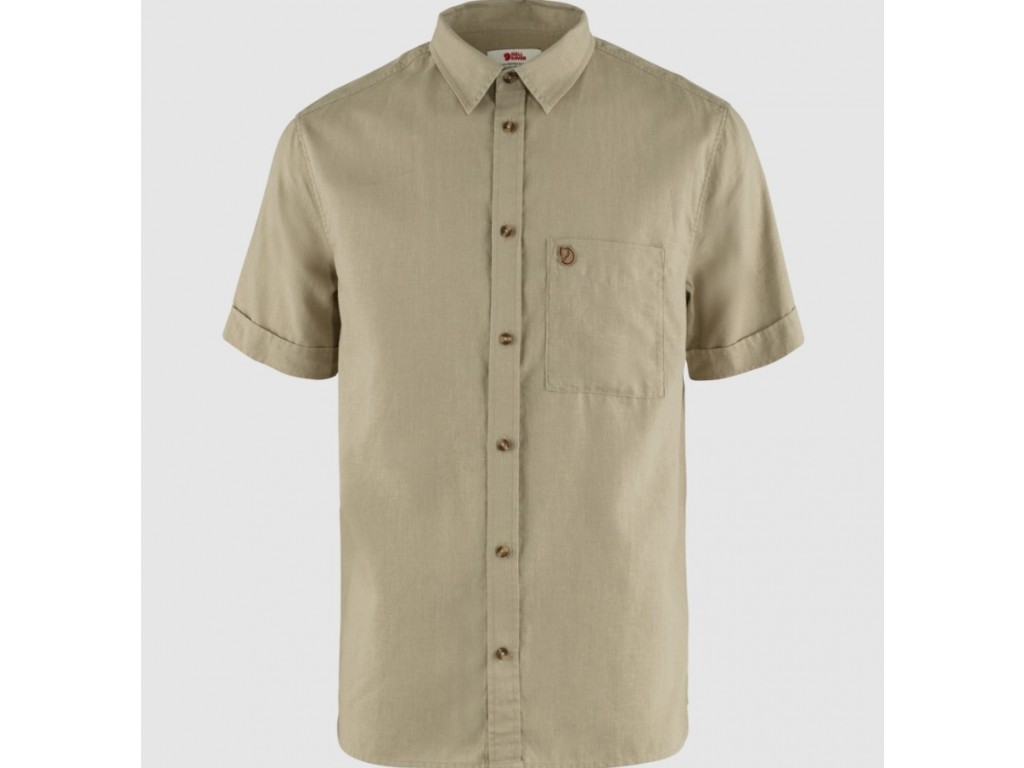 Fjällräven Övik Travel Shirt SS M Sand Stone