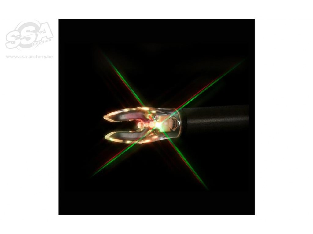 Nockturnal LIGHTED NOCKS STROBING Blue/Red 3/PK