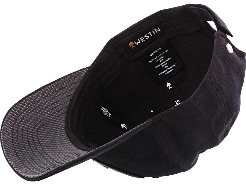 Westin Classic Cap – Berretto Unisex In Cotone 100% – Chiusura A Scatto – Nero