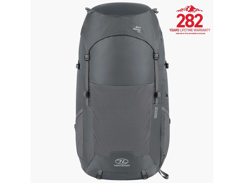 Highlander Ben Nevis Rucksack 65L Men's - Grey