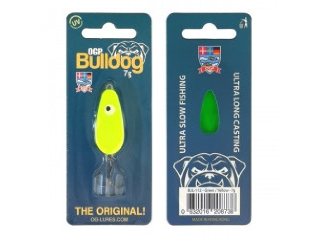 Bulldog standard farvet 4 grams GRØN/GUL