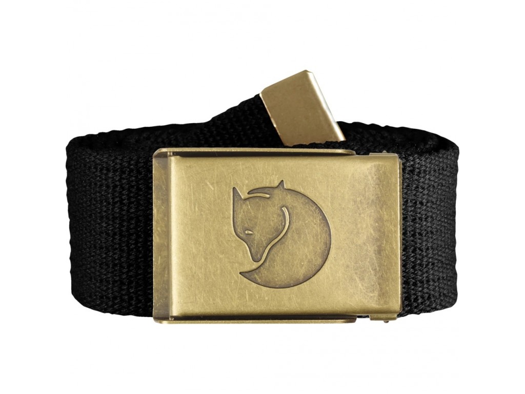 Fjällräven Canvas Brass Belt 4 Cm - Black
