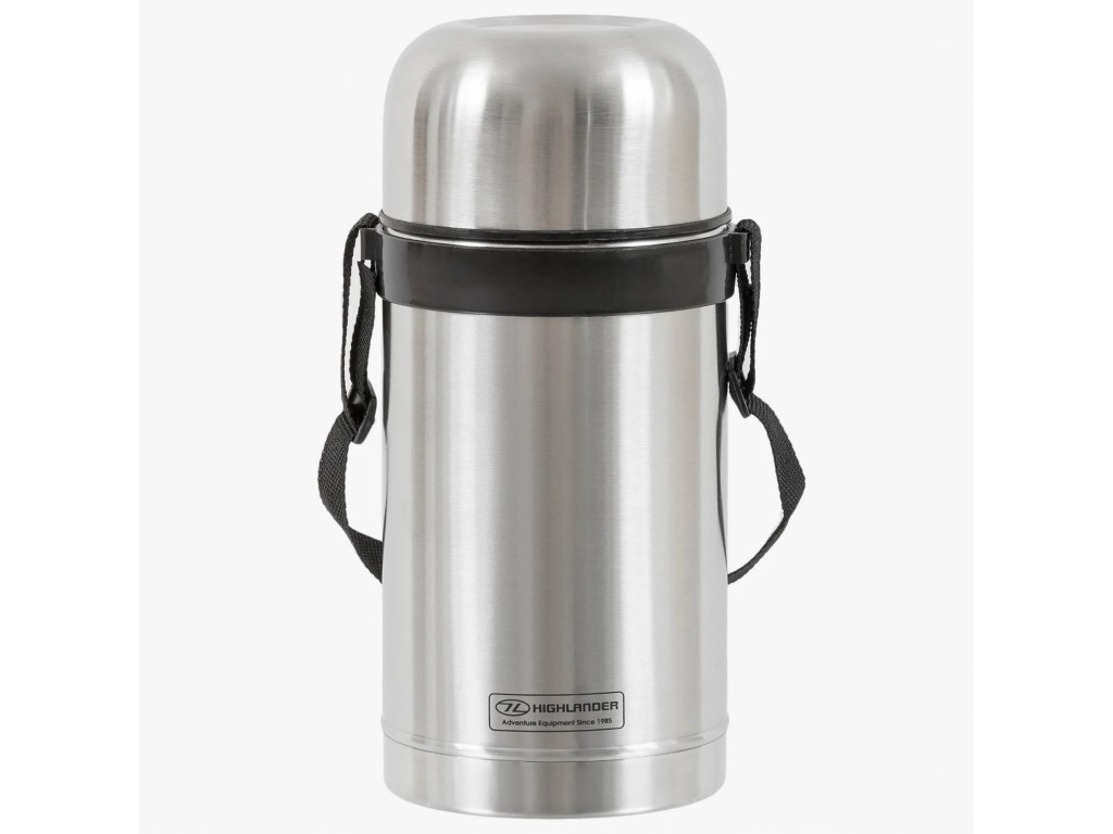 Duro Insulated Food Flask, Silver, 1L