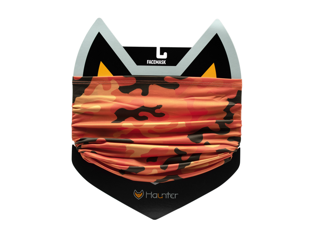 Haunter Facemask - Orange Camo