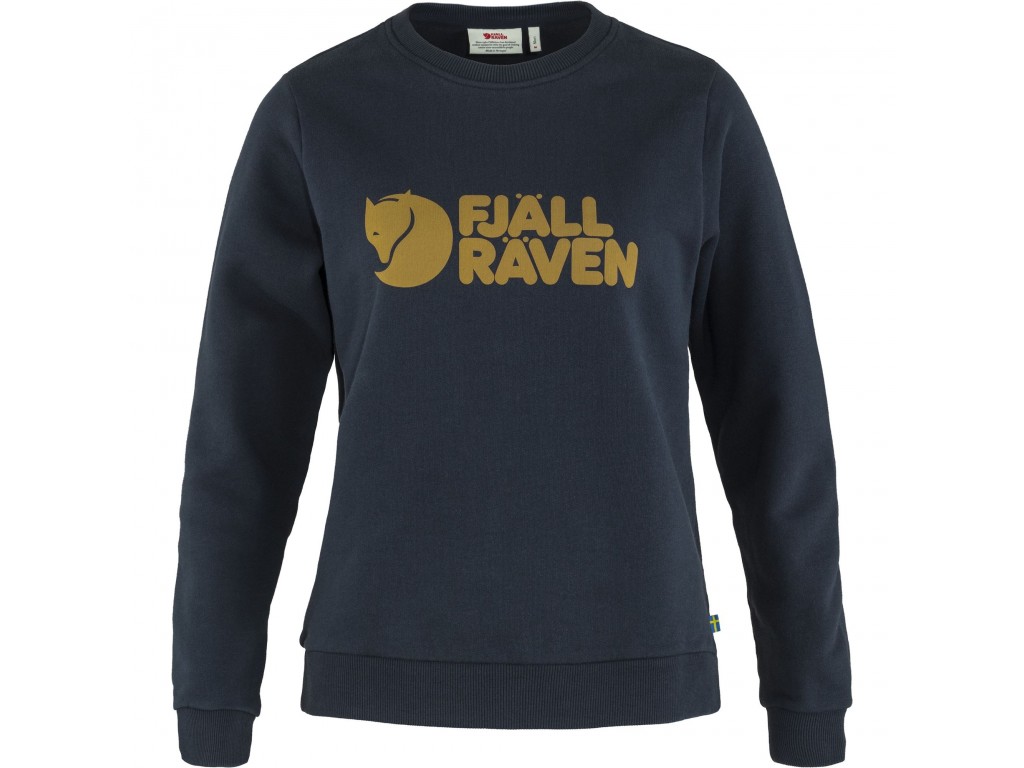 Fjällräven Logo Sweater W - Dark Navy