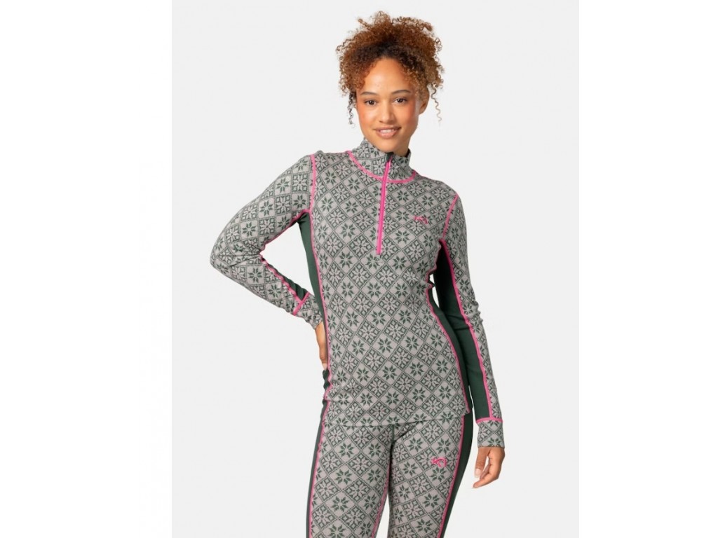 Kari Traa Rose Half Zip - Thyme Green