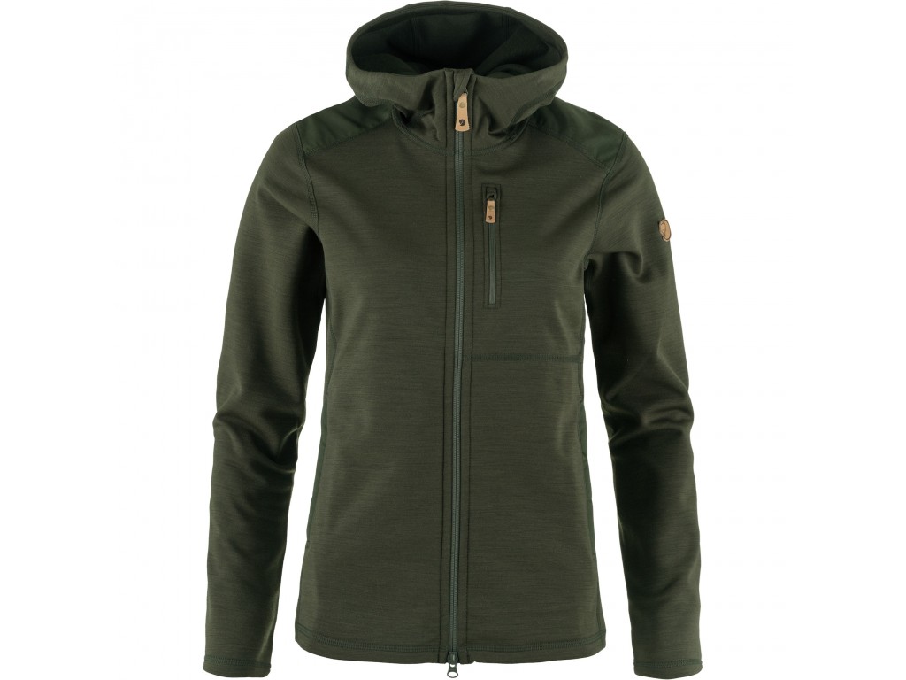 Fjällräven Keb Fleece Hoodie W Deep Forest