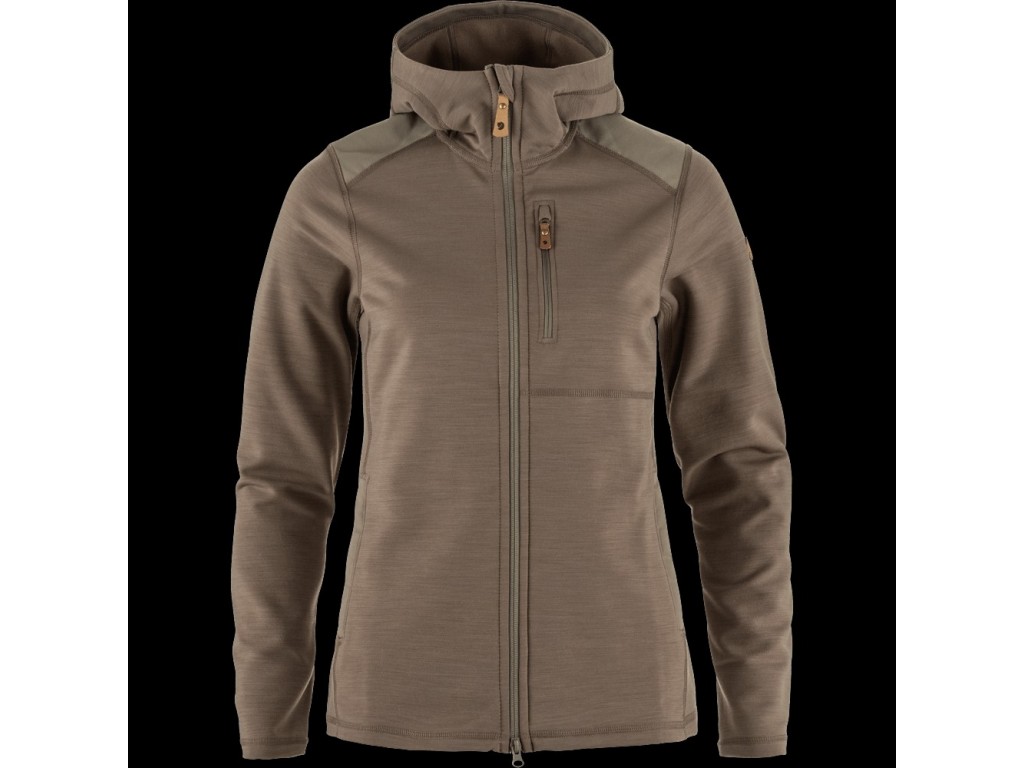 Keb Fleece Hoodie Womens - Suede Brown