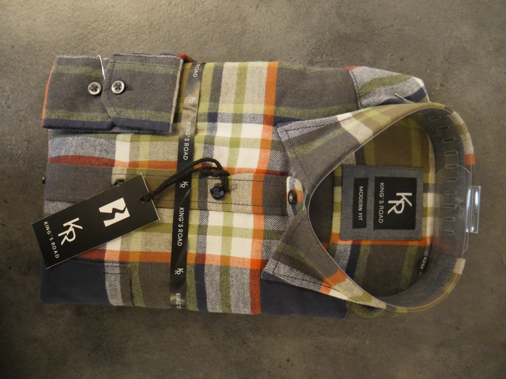 King's Road Flannel - Grøn/Beige/Blå Ternet