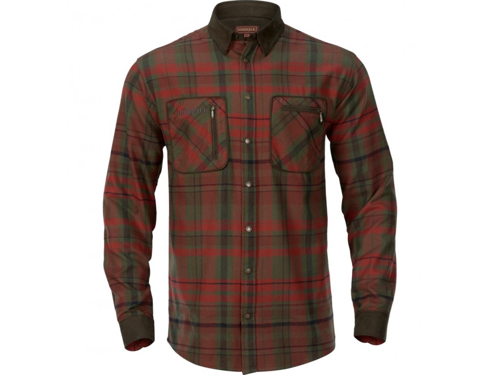Härkila Pajala Skjorte - Red Autumn Check