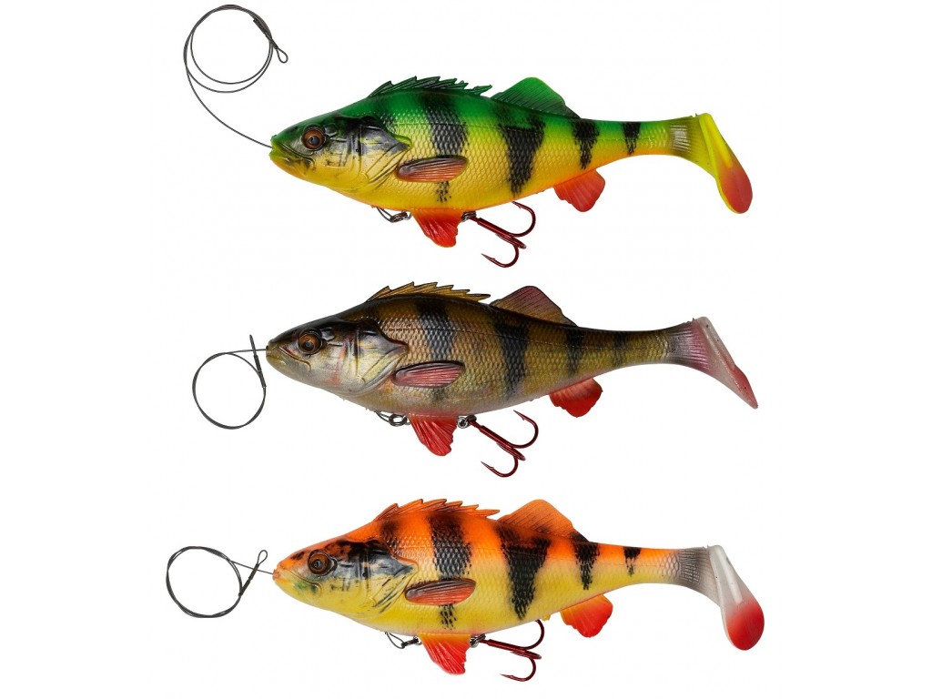 Savage Gear 4D Line Thru Perch Shad - 20cm / 100g Slow Sink