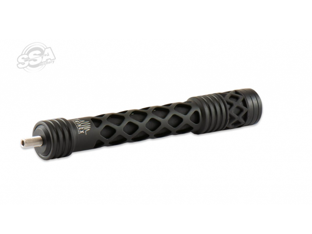 MAXIMAL TRINEX 8" CNC MACHINED W/ DAMPERS AND WEIGHTS BLACK HUNTING & 3D STABILIZER