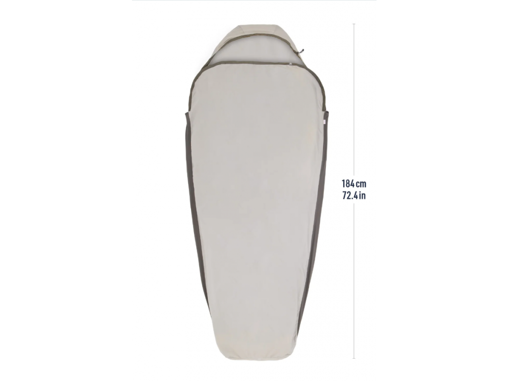 Silk Blend Sleeping Bag Liner - Moonstruck Grey