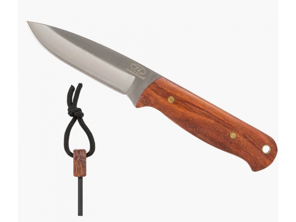 Highlander Jaguar Bushcraft Kniv m tændstål