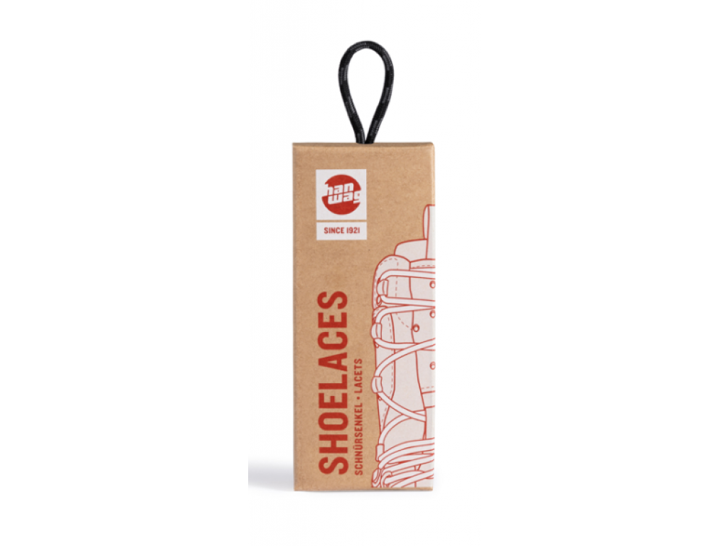 Hanwag Shoe Laces RP 220 Cm Black/Asphalt