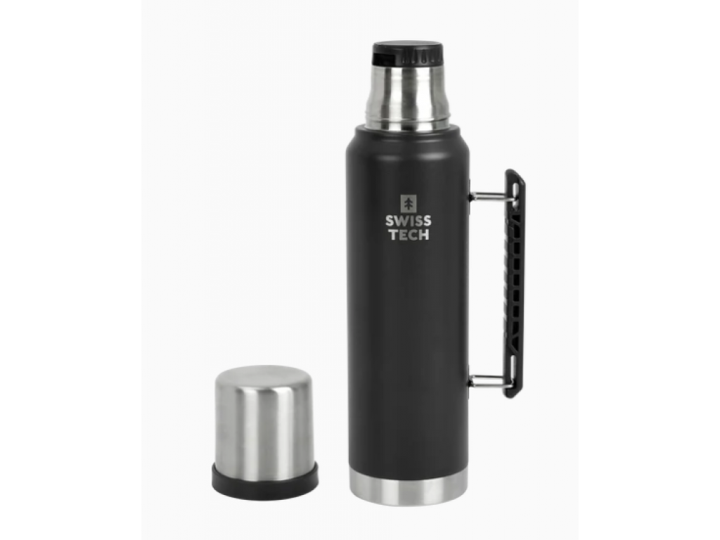 Swiss Tech thermo bottle - black