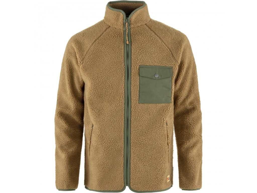 Fjällräven Vardag Pile Fleece M - Buckwheat Brown-Laurel Green