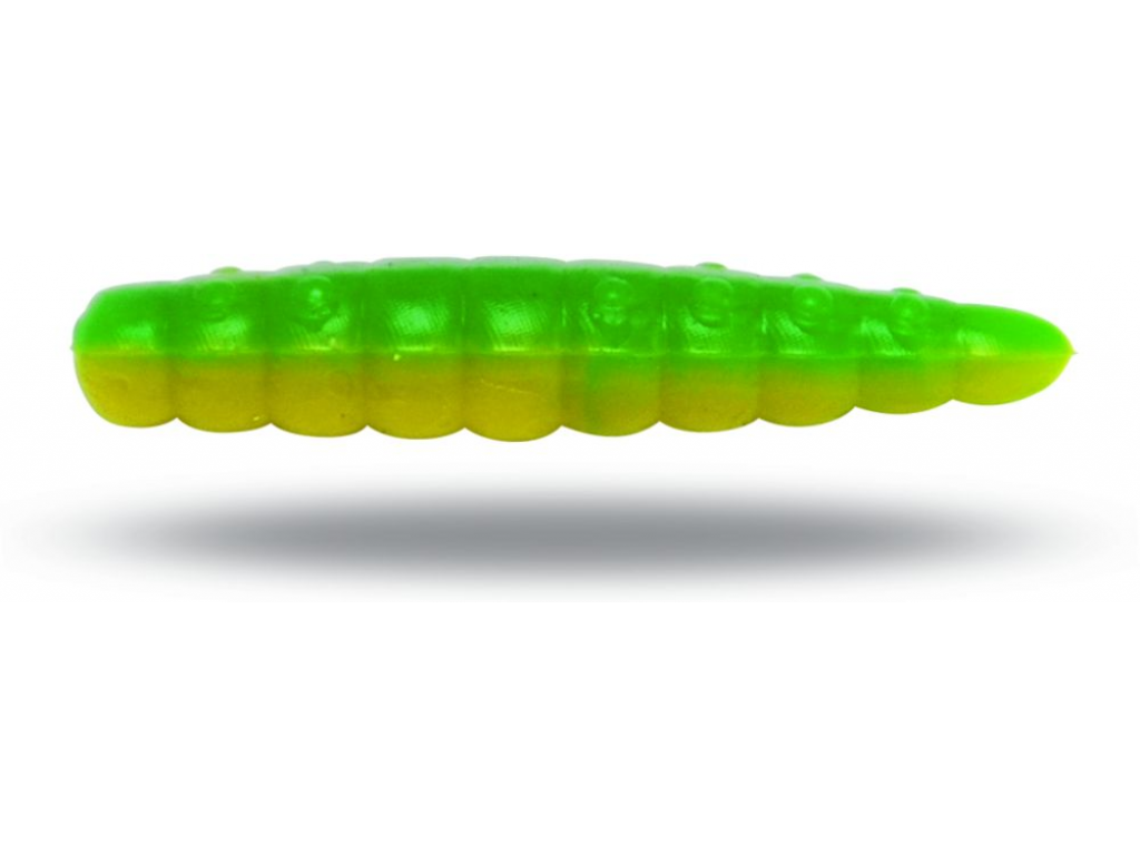 Magic trout B-maggot Yellow-Green 2,5cm Garlic