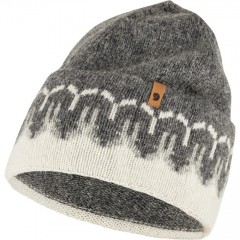 FjllrvenvikPathKnitBeanieChalkWhiteGrey-20