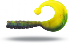 MagicTrout04G35CMCurlyBBobblesBlackYellowGarlic10stk-20