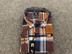 KingsRoadskjorteflannelskjorteBrunBl-20
