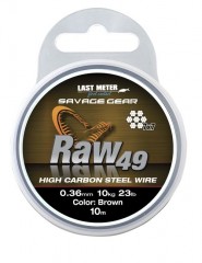 SavagegearRAW4904516KG35LBUNCOATEDBROWN10M-20