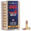 CCI 22LR velocitor 40 grains 1435 fps 50 stk pakning