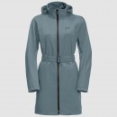 Jack Wolfskin Norden Port Coat W Teal Grey