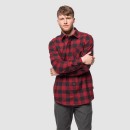 Jack Wolfskin Red River Shirt, M, red lacquer checks