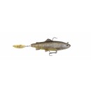 Savage Gear 4D Trout Spin Shad 14,5 cm 80 G MS 03-Dark Brown Trout