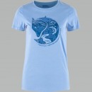Fjällräven Arctic Fox Print T-Shirt Womens - Ultramarine
