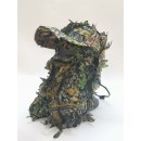 Cap 3D Løv Camo Med Facemask - One Size