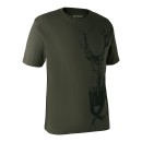 Deerhunter T-shirt Med Hjort Bark Green