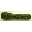 Trustfire flashlight WF-502 med oplader og genopladelig lithium batteri, sort 395nm
