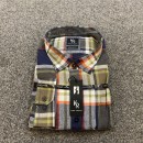 Kings Road skjorte flannelskjorte - Grøn/Blå/Grå