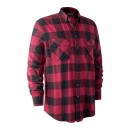 Deerhunter Marvin flannel skjorte, red check/sort