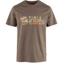 Fjällräven Multicolor logo T-shirt M - Suede Brown