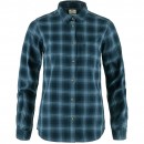 Fjällräven Övik Flannel Shirt W Dark Navy-Indigo Blue