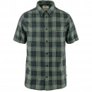 Fjällräven Övik Travel Shirt SS Dark Navy / Patina Green